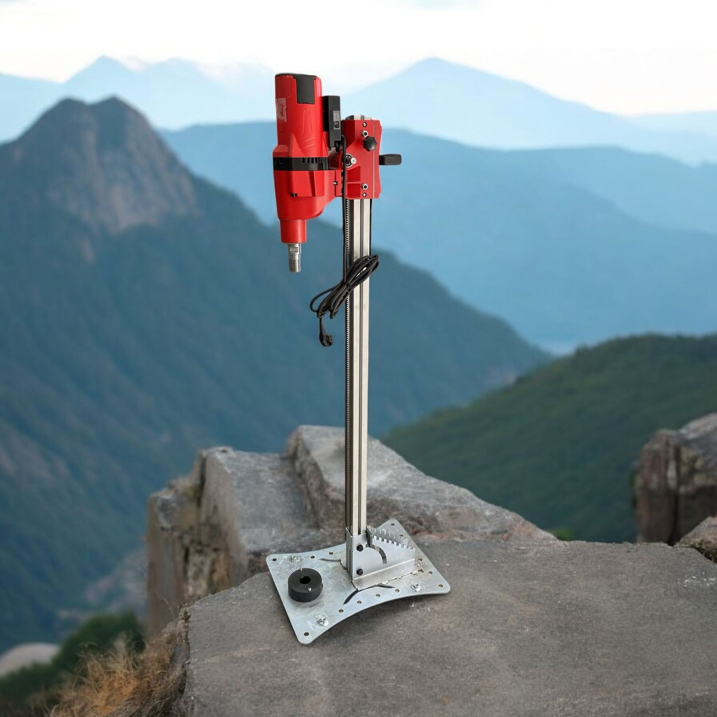 ELEKTRİKLİ EL SONDAJ MAKİNESİ AÇILI SEHPALI 5 MT SET KAROT BUDUR